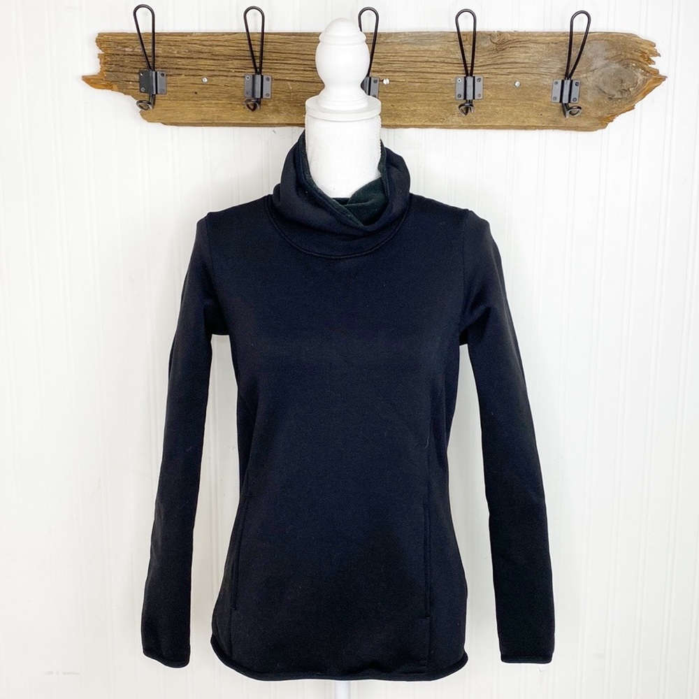 Aether Turtleneck Pullover Sweatshirt Black